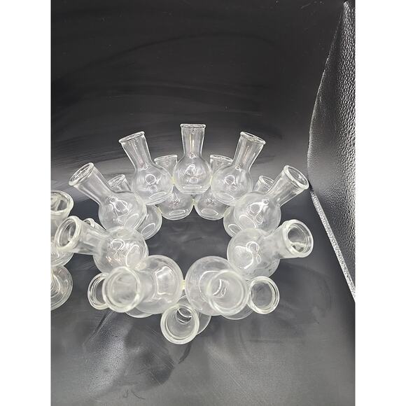 Vtg Glass Beaker Plant Propagation Station Test Tube Vase Rooter 2 Piece Set 8” - Picture 4 of 5